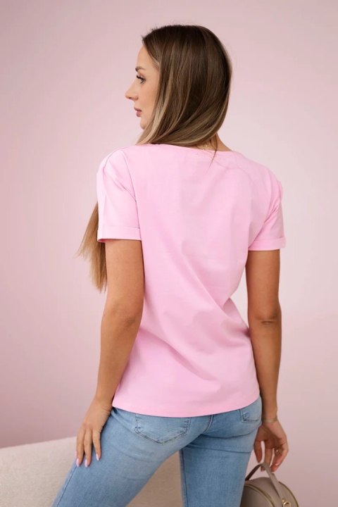 Bluzka Free Flight pudrowy róż