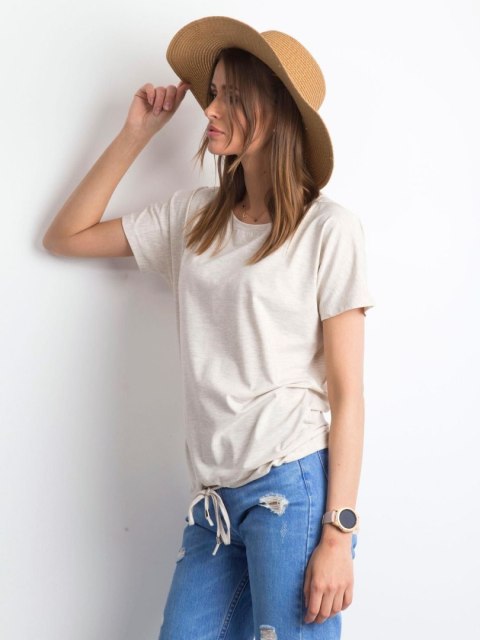 T-shirt RV-TS-4834.64P jasny beżowy XS