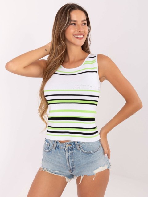 Top AT-TP-5038.28P biało-zielony one size S/M