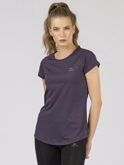 T-shirt 298-TS-TL-97101.03X ciemny fioletowy S