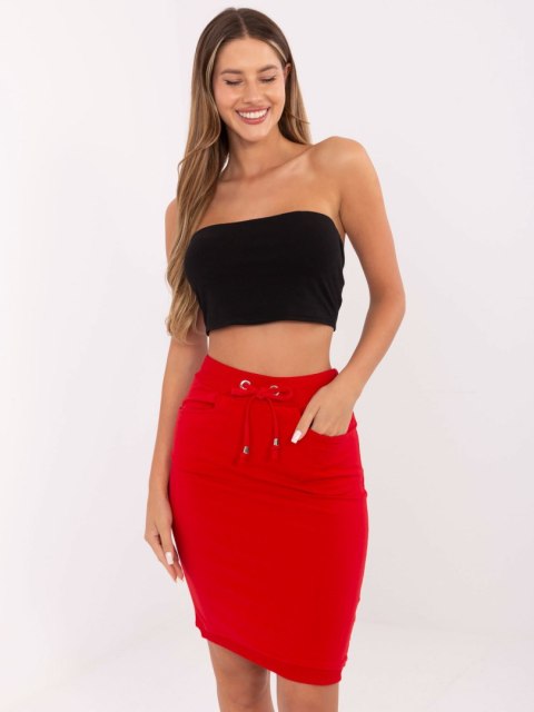 Spódnica RV-SD-4793-1.32 czerwony L