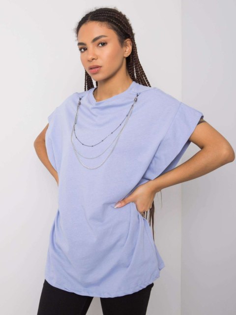 T-shirt 157-TS-4170.81 jasny niebieski S