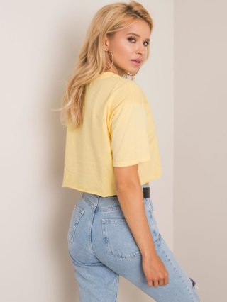 T-shirt 193-TS-20Y-1036.13P jasny żółty L