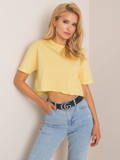T-shirt 193-TS-20Y-1036.13P jasny żółty L