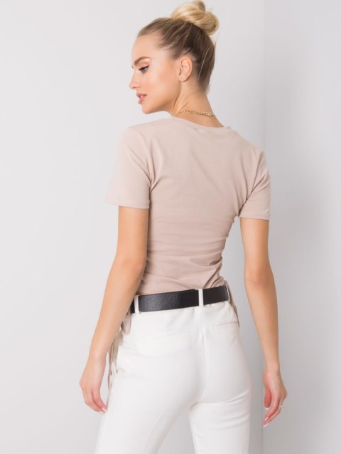 T-shirt RV-TS-5949.05 beżowy M