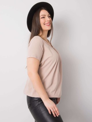T-shirt RV-TS-6320.85P beżowy 2XL