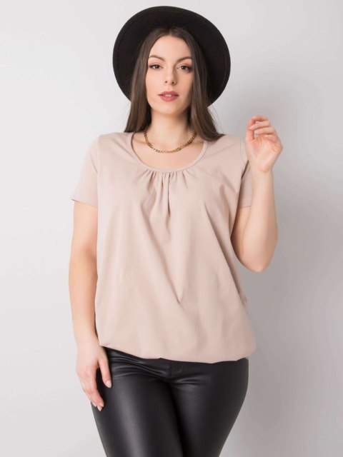 T-shirt RV-TS-6320.85P beżowy 4XL