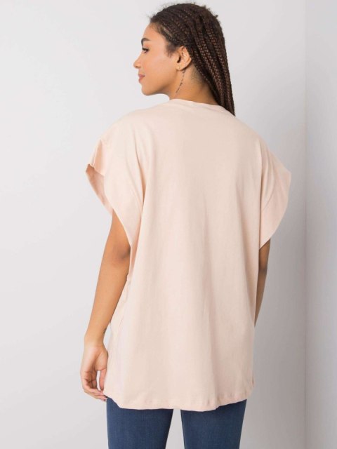 T-shirt 157-TS-4170.84 brzoskwiniowy S