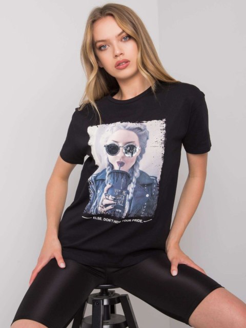 T-shirt HB-TS-3053.69P czarny M