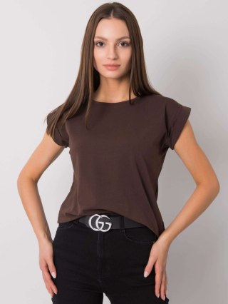 T-shirt RV-TS-4833.24P ciemny brązowy XL