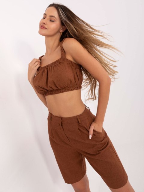 Komplet 341-KMPL-5283.06 brązowy S