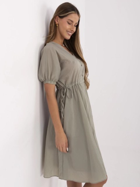 Sukienka 217-SK-25663.03 khaki M