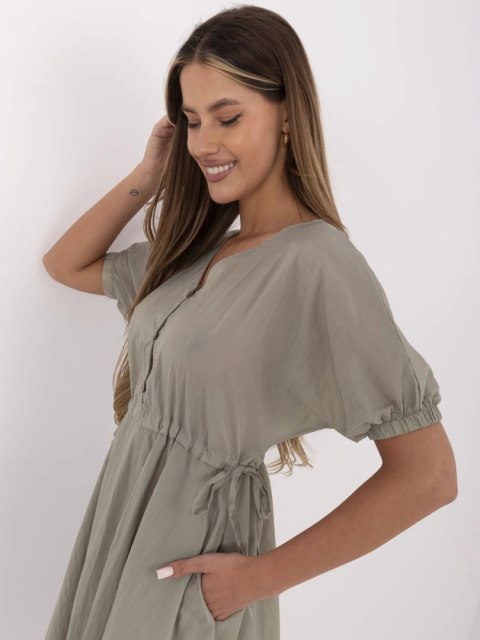 Sukienka 217-SK-25663.03 khaki S