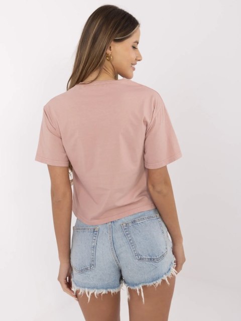 T-shirt 157-TS-0086.60P ciemny różowy S