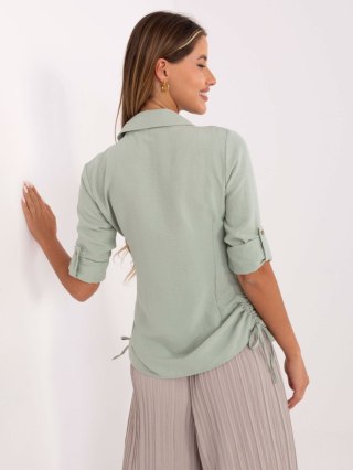 Koszula 328-KS-4054.87 pistacjowy XL