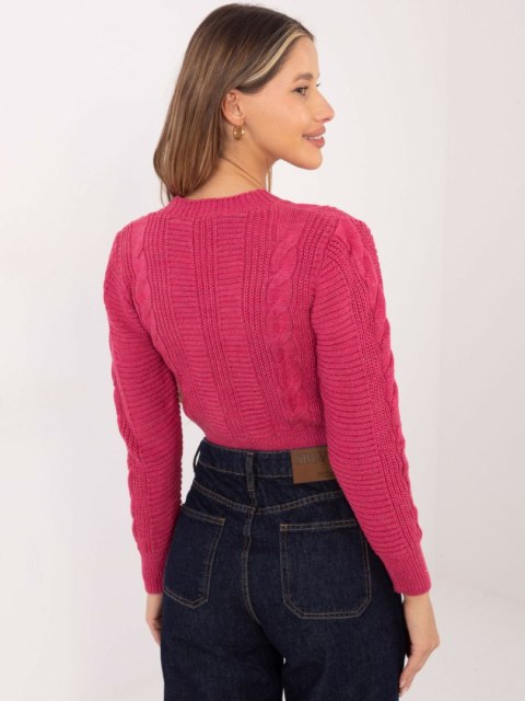Sweter LC-SW-A4.40X ciemny różowy