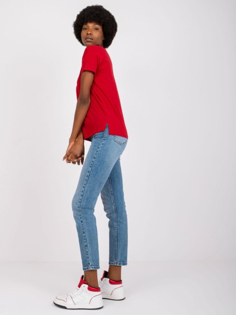 T-shirt TW-TS-1004.24X ciemny czerwony M