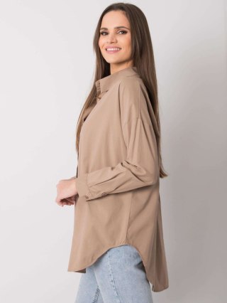 Koszula EM-KS-004.42 ciemny bezowy