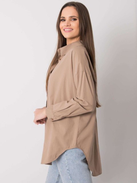Koszula EM-KS-004.42 ciemny bezowy
