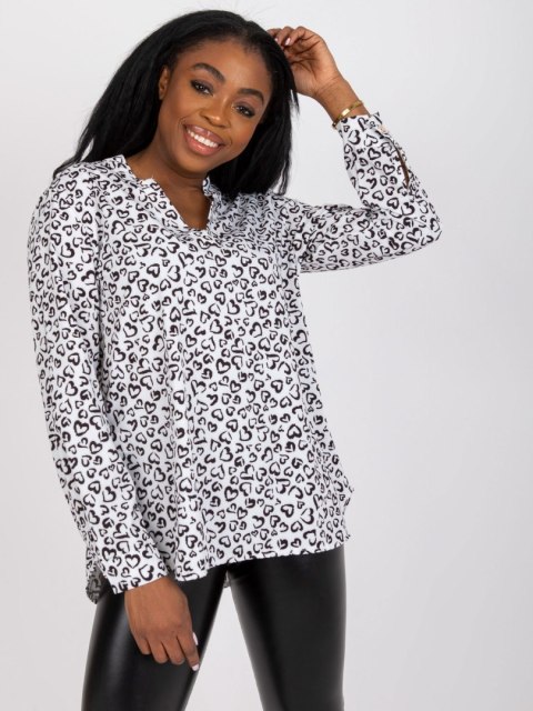 Bluzka DHJ-BZ-6825.56 biało-czarny