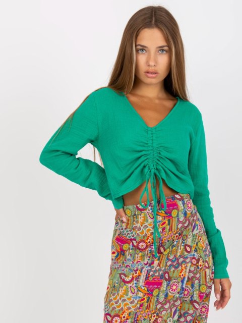 Bluzka D70031F11106A4 zielony L/XL