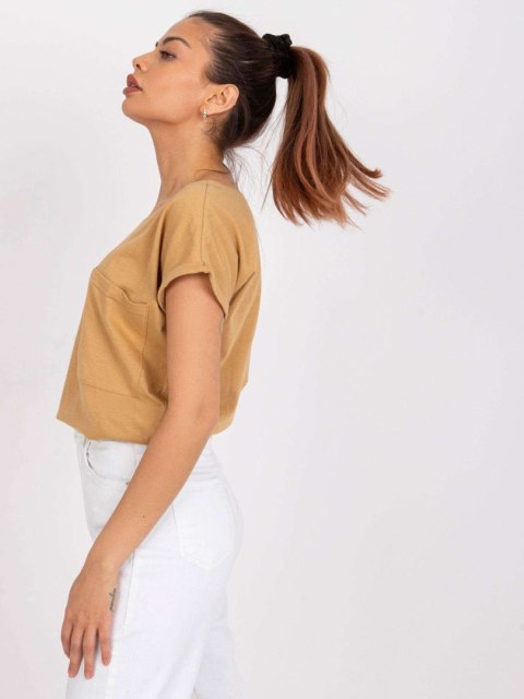 T-shirt TW-TS-1001.30X camelowy S