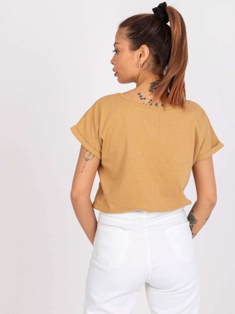 T-shirt TW-TS-1001.30X camelowy S