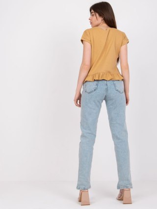T-shirt TW-TS-1053.21X camelowy XL
