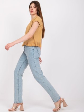 T-shirt TW-TS-1053.21X camelowy S
