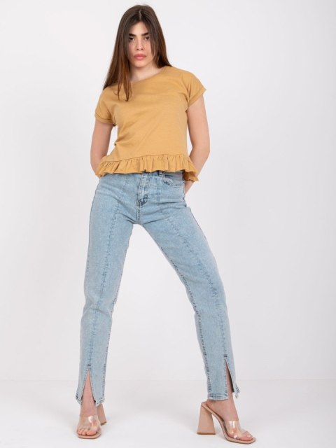 T-shirt TW-TS-1053.21X camelowy S
