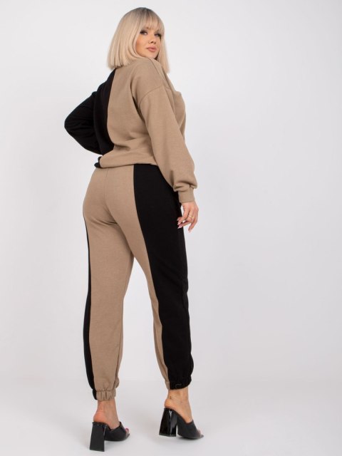 Komplet EM-KMPL-639.88 czarno-beżowy S/M