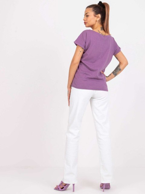 T-shirt TW-TS-1001.30X fioletowy S