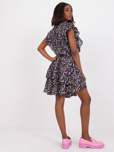 Sukienka CHA-SK-3003-1.37 czarno-różowy S