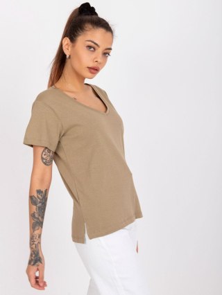 T-shirt TW-TS-1002.28X ciemny bezowy M