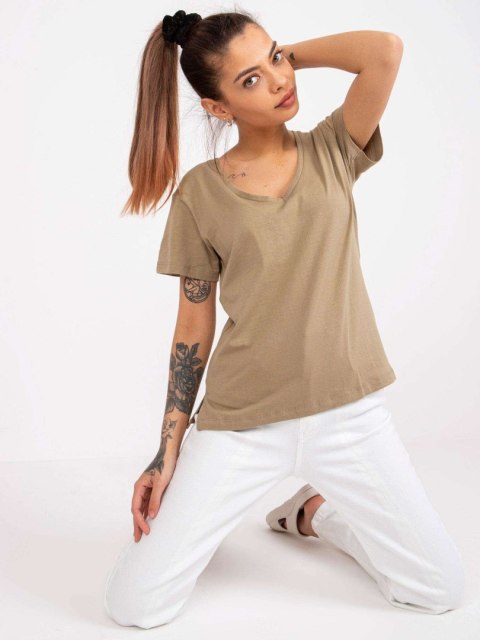 T-shirt TW-TS-1002.28X ciemny bezowy S