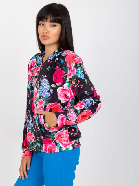 Bluza RV-BL-8116.86P czarno-różowy L/XL
