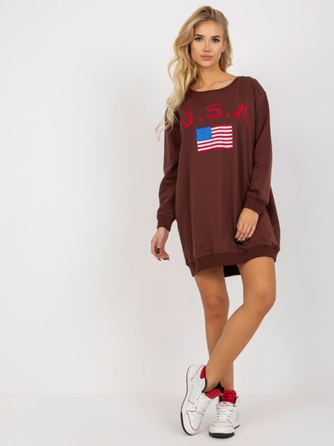 Bluza VI-BL-3192.23P ciemny brązowy