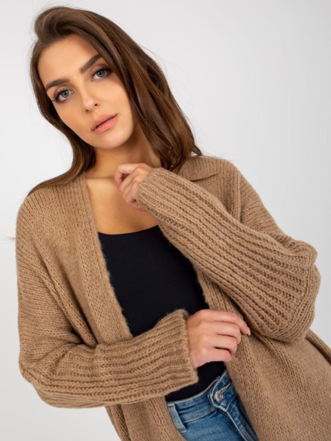 Kardigan TW-SW-BI-M2201.87 ciemny bezowy