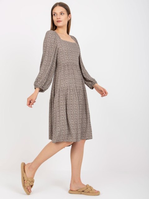 Sukienka CHA-SK-5803.29 ciemny bezowy S/M