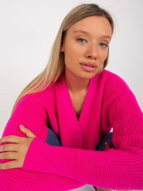 Sweter LC-SW-0321.06X fluo różowy