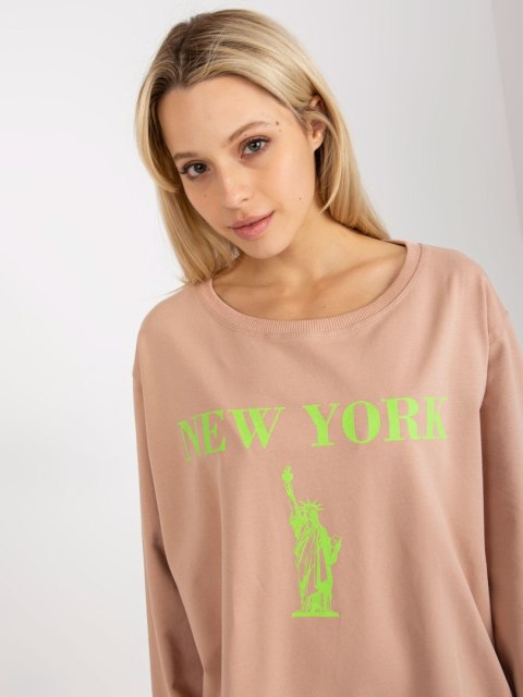 Bluza VI-BL-3212.15X beżowo-zielony