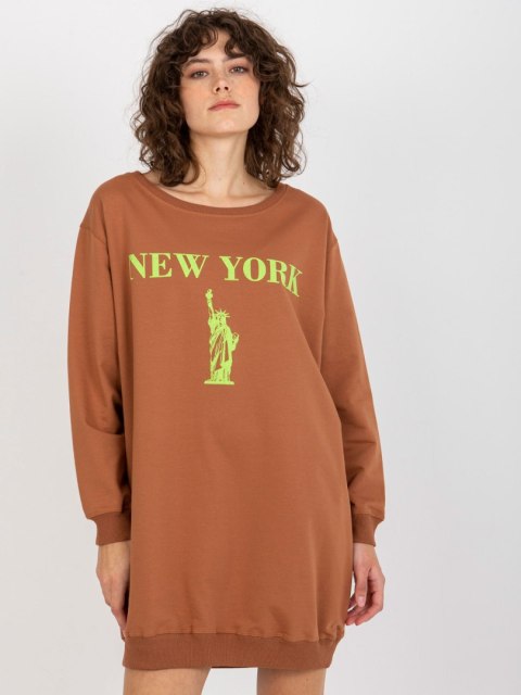 Bluza VI-BL-3212.15X brązowo-zielony