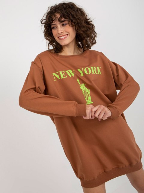 Bluza VI-BL-3212.15X brązowo-zielony