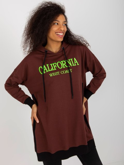 Bluza VI-BL-327.70P ciemny brązowy