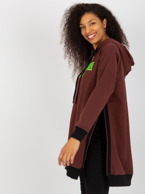 Bluza VI-BL-327.70P ciemny brązowy