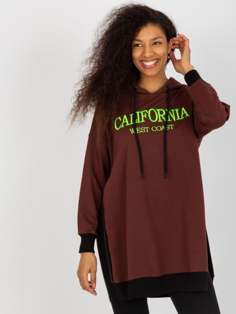 Bluza VI-BL-327.70P ciemny brązowy