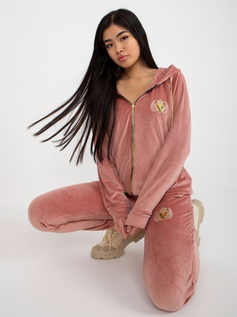Komplet RV-KMPL-8443.98P ciemny różowy L/XL