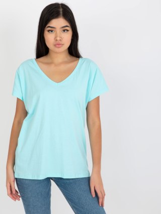 T-shirt RV-TS-4832.85 mietowy XL