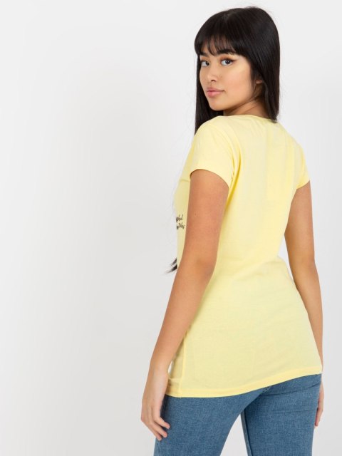 T-shirt EM-TS-HS-21-531.20X jasny żółty S