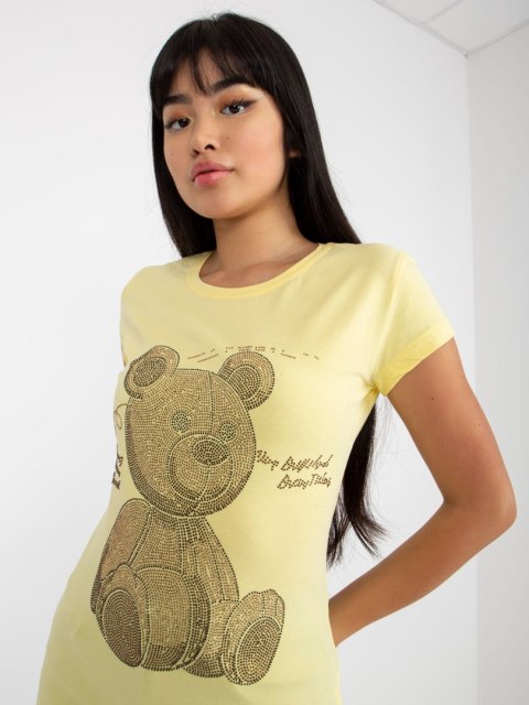 T-shirt EM-TS-HS-21-531.20X jasny żółty S